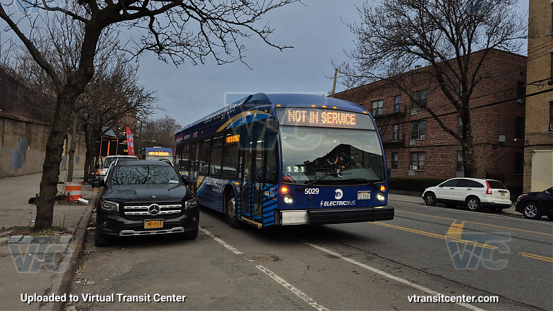 MTA New York City 5029 on the 2 shuttle 
2024 Nova LFS #5029 on the 2 shuttle 
