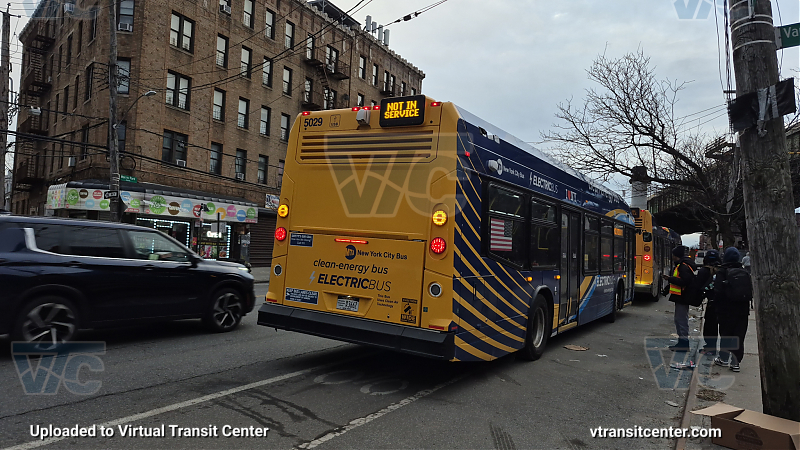 MTA New York City 5029 on the 2 shuttle 
2024 Nova LFS #5029 on the 2 shuttle 
