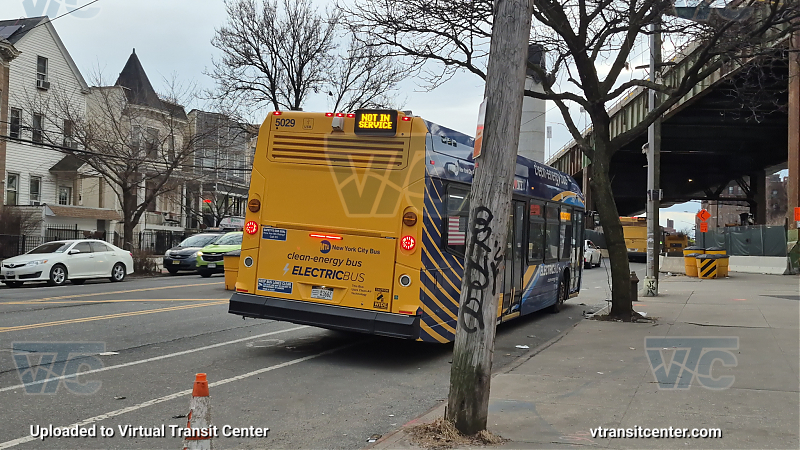 MTA New York City 5029 on the 2 shuttle 
2024 Nova LFS #5029 on the 2 shuttle 
