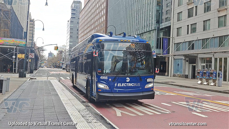 MTA New York City 4966 on the L92 L shuttle
2023 NFI XE40 #4966 on the L92 L shuttle
