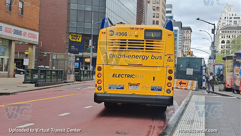 MTA New York City 4966 on the L92 L shuttle
2023 NFI XE40 #4966 on the L92 L shuttle
