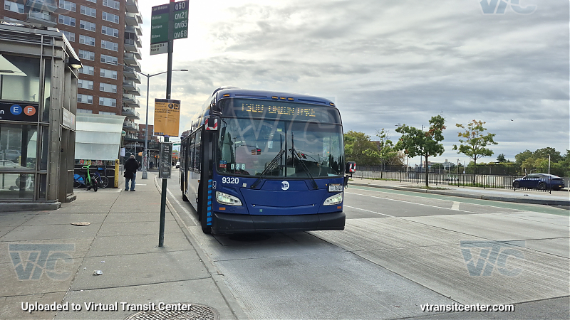 MTA Bus Company #9320 on the T300 E shuttle 
MTA Bus Company #9320 on the T300 E shuttle 
