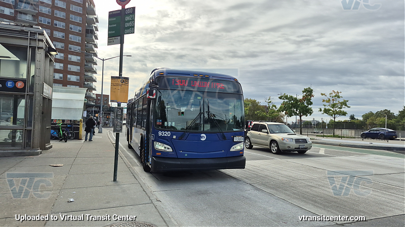 MTA Bus Company #9320 on the T300 E shuttle 
MTA Bus Company #9320 on the T300 E shuttle 
