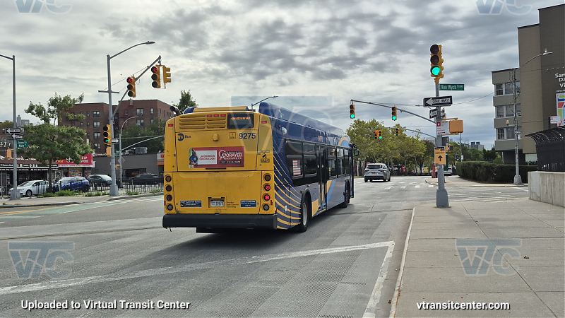 MTA Bus Company #9275 on the T300 E shuttle 
MTA Bus Company #9275 on the T300 E shuttle 

