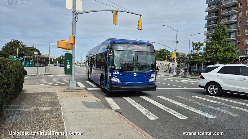 MTA Bus Company #9320 on the T300 E shuttle 
MTA Bus Company #9320 on the T300 E shuttle 
