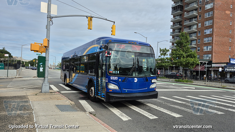 MTA Bus Company #9320 on the T300 E shuttle 
MTA Bus Company #9320 on the T300 E shuttle 
