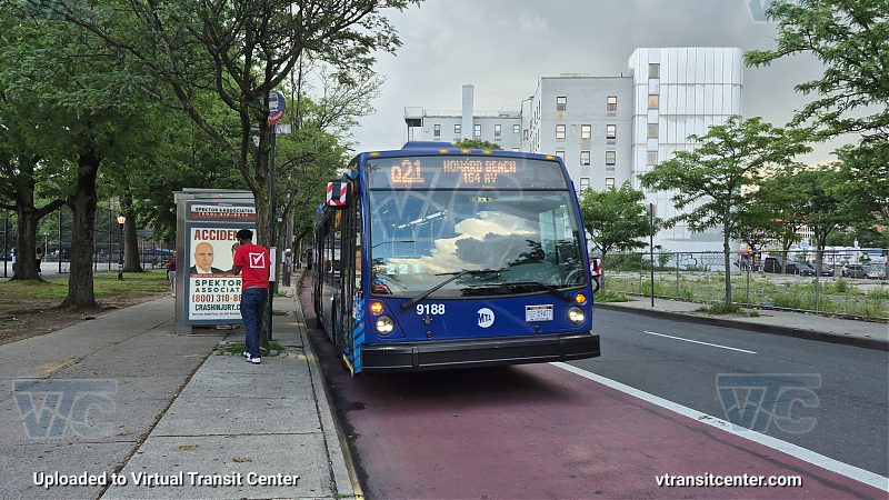 MTA Bus Company #9188 on the Q21
MTA Bus Company #9188 on the Q21
