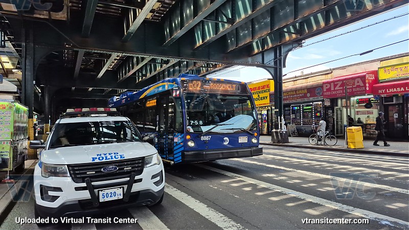 New York City Transit Bus #8887 on the Q32
New York City Transit Bus #8887 on the Q32
