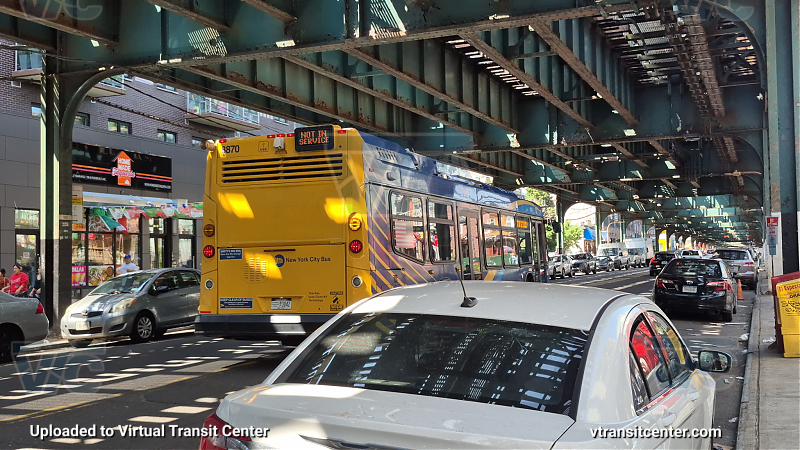 New York City Transit Bus #8870 on the T324 7 shuttle
New York City Transit Bus #8870 on the T324 7 shuttle
