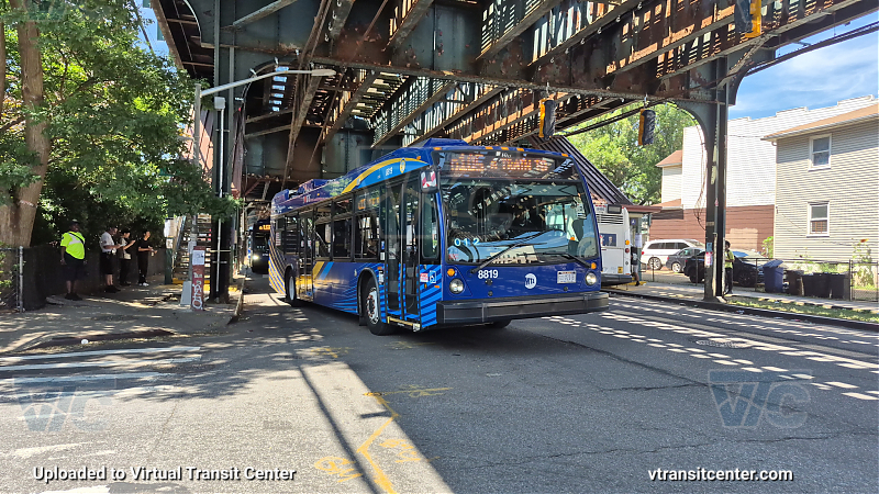 2021 Nova LFS #8819 on the Q105 A shuttle 
2021 Nova LFS #8819 on the Q105 A shuttle 
