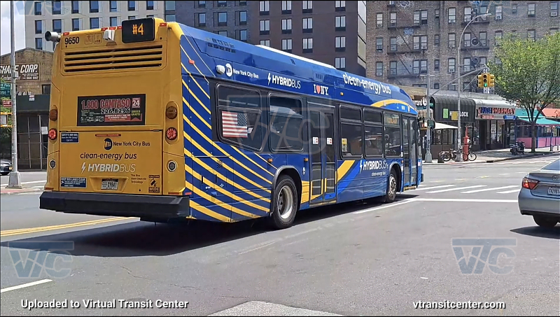 MTA New York City 9650 on the 4 shuttle 
Rear view
