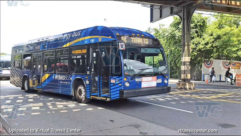 MTA New York City 9650 on the 4 shuttle 
2021 Nova LFS HEV #9650 on the 4 shuttle 
