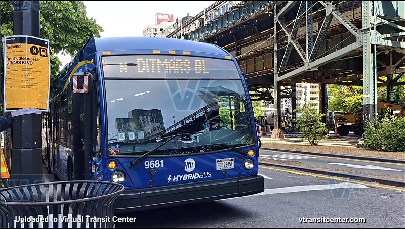 MTA New York City 9681 on the N shuttle
2021 Nova LFS HEV #9681 on the N shuttle
