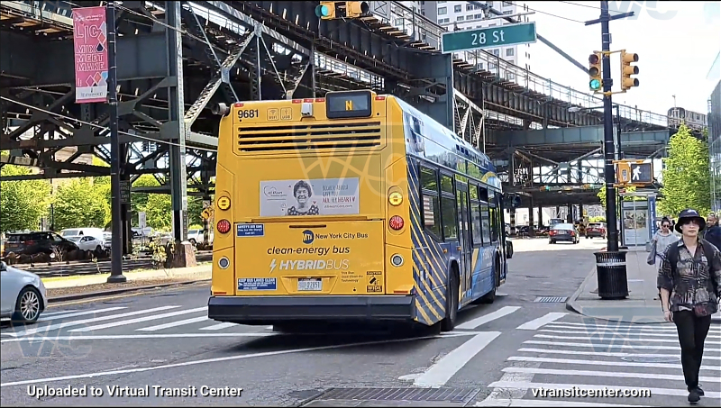 MTA New York City 9681 on the N shuttle
Rear view
