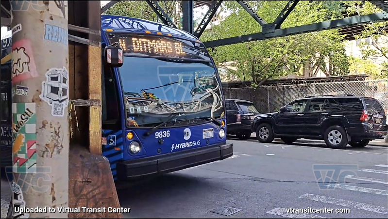MTA New York City 9836 on the N shuttle
2021 Nova LFS HEV #9836 on the N shuttle
