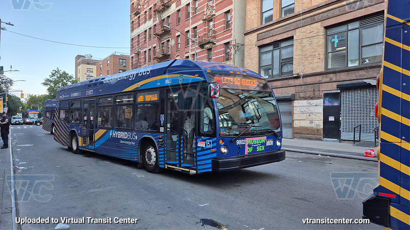 New York City Transit Bus #9802 on the X80
With Let's Go Knicks P/R code
