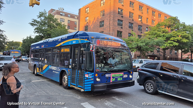 New York City Transit Bus #9802 on the X80
With Let's Go Knicks P/R code
