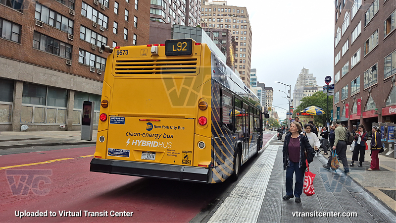 New York City Transit Bus #9673 on the L92 L shuttle 
New York City Transit Bus #9673 on the L92 L shuttle 
