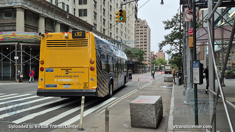 New York City Transit Bus #9737 on the L92 L shuttle 
New York City Transit Bus #9737 on the L92 L shuttle 
