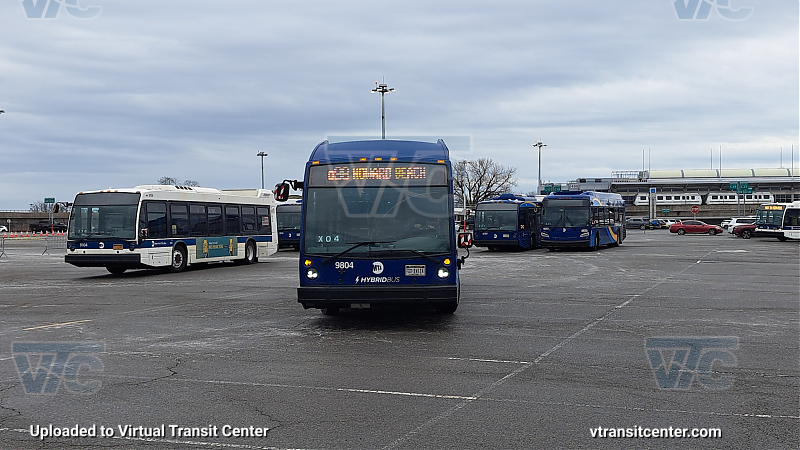 MTA New York City 9804 on the Q98 A shuttle 
2021 Nova LFS HEV #9804 on the Q98 A shuttle 
