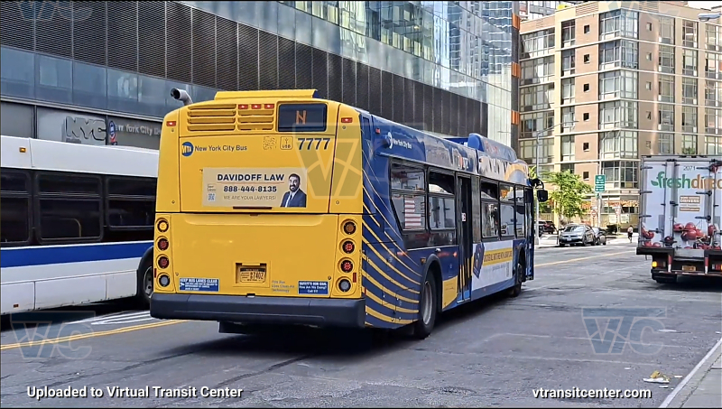 2018 NFI XD40 #7777 on the N shuttle
2018 NFI XD40 #7777 on the N shuttle
