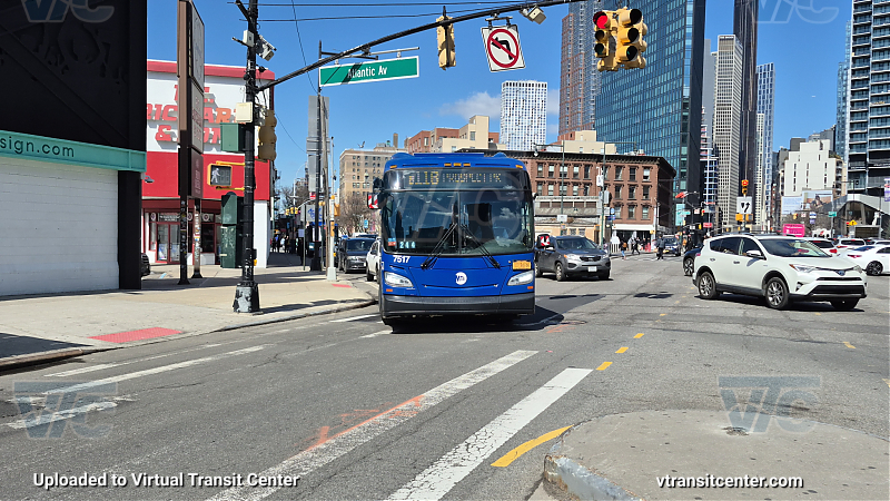 MTA New York City 7517 on the B116 Q shuttle 
2018 NFI XD40 #7517 on the B116 Q shuttle 
