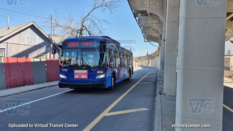 New York City Transit #7776 on the T354 A shuttle 
New York City Transit #7776 on the T354 A shuttle 
