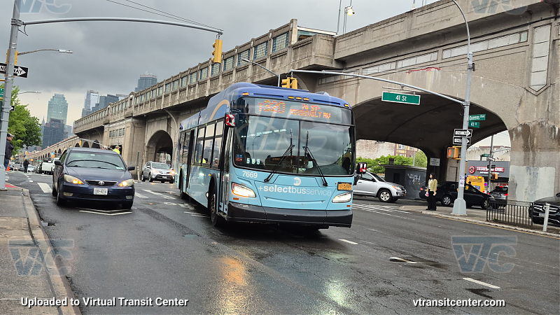 New York City Transit #7669 on the T320 7 shuttle 
New York City Transit #7669 on the T320 7 shuttle 
