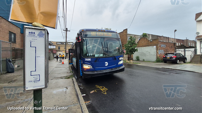 New York City Transit #7696 on the T453 3 shuttle 
New York City Transit #7696 on the T453 3 shuttle 
