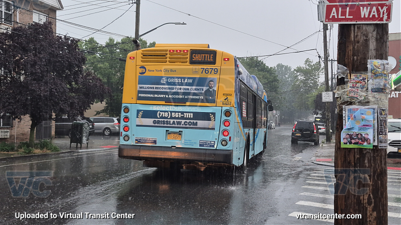 New York City Transit #7679 on the T453 3 shuttle 
New York City Transit #7679 on the T453 3 shuttle 
