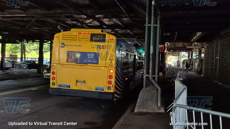 New York City Transit Bus #7657 on the Q127 Dragon Boat Festival Shuttle 
New York City Transit Bus #7657 on the Q127 Dragon Boat Festival Shuttle 

