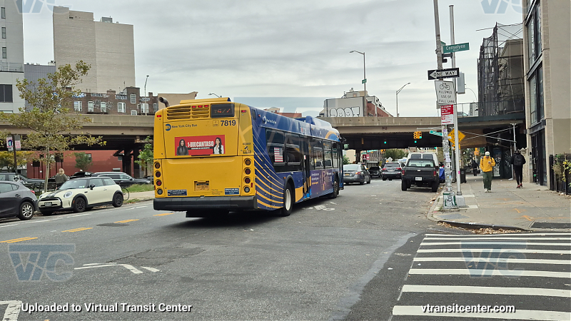 New York City Transit Bus #7819 on the T422 L shuttle 
New York City Transit Bus #7819 on the T422 L shuttle 
