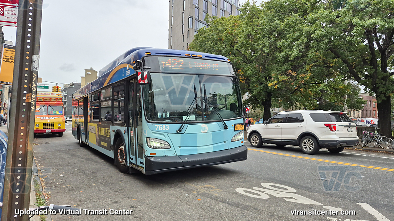 New York City Transit Bus #7683 on the T422 L shuttle 
New York City Transit Bus #7683 on the T422 L shuttle 
