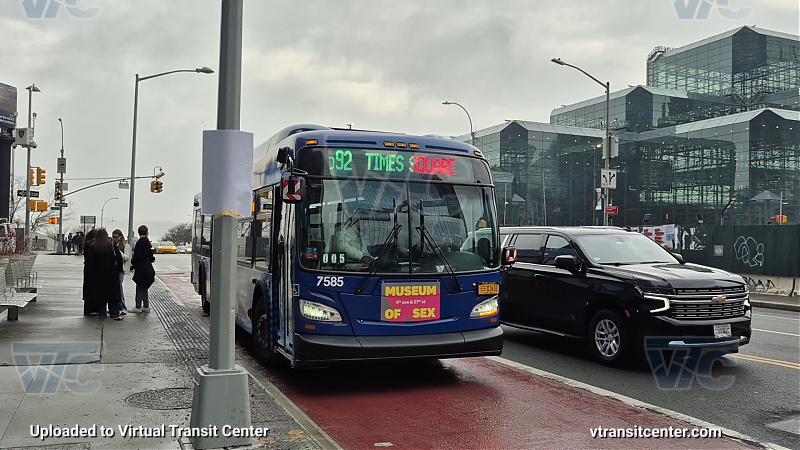 2018 NFI XD40 #7585 on the Q92 7 shuttle 
2018 NFI XD40 #7585 on the Q92 7 shuttle 
