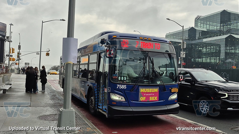 2018 NFI XD40 #7585 on the Q92 7 shuttle 
2018 NFI XD40 #7585 on the Q92 7 shuttle 
