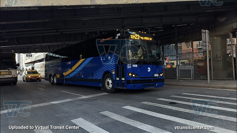 MTA New York City 1608 on the SIM23
2021 Prevost X3-45 #1608 on the SIM23
