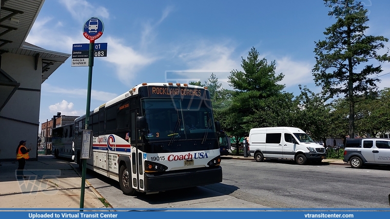NJ Transit 19015 on an LIRR Shuttle
Coach USA (NJT owned bus)
MCI D4500CT
Amboy Lane and Springfield Boulevard, Queens, New York City, NY

Keywords: CUSA;NJTBus;D4500CT