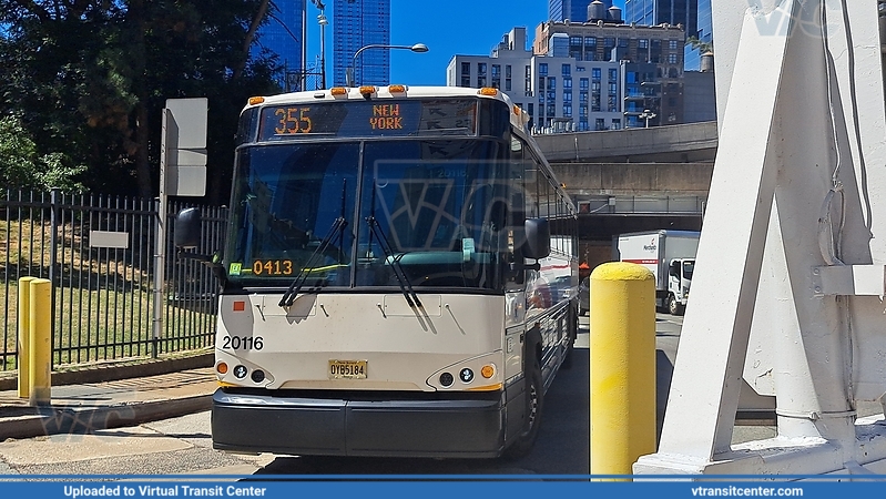 NJ Transit 20116 on Route 355
Route 355 to New York
MCI D4500CT
10th Av at Port Authority, New York City, NY
Keywords: NJTBus;D4500CT