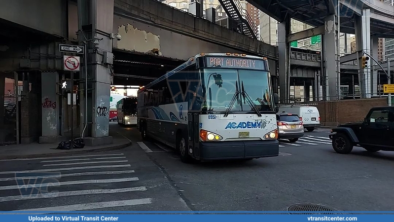 NJ Transit 8951 to Port Authority
Academy Operated, NJ Transit Owned
