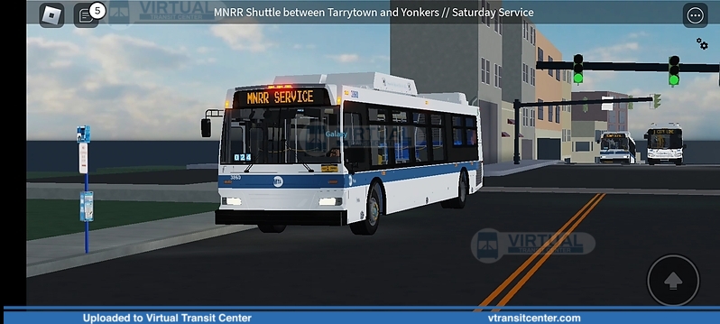 MTA Bus Metro North Shuttle in Bee Line
