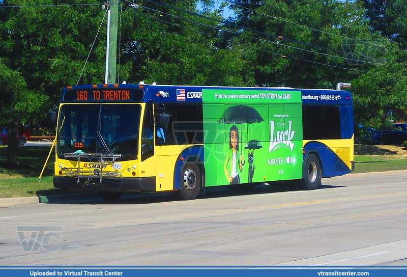 SMART 3801 on route 160
2018 SMART Gillig BRT on route 160 on Pardee Road in Taylor, MI

Photo taken August 7, 2022
Keywords: SMART