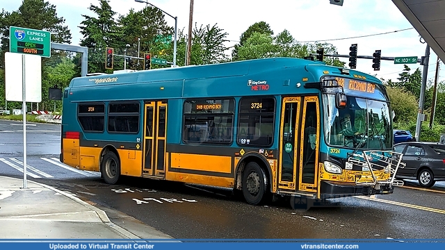 King County Metro 2014 New Flyer XDE35 3724
Route 348 Outbound exiting Northgate Station
