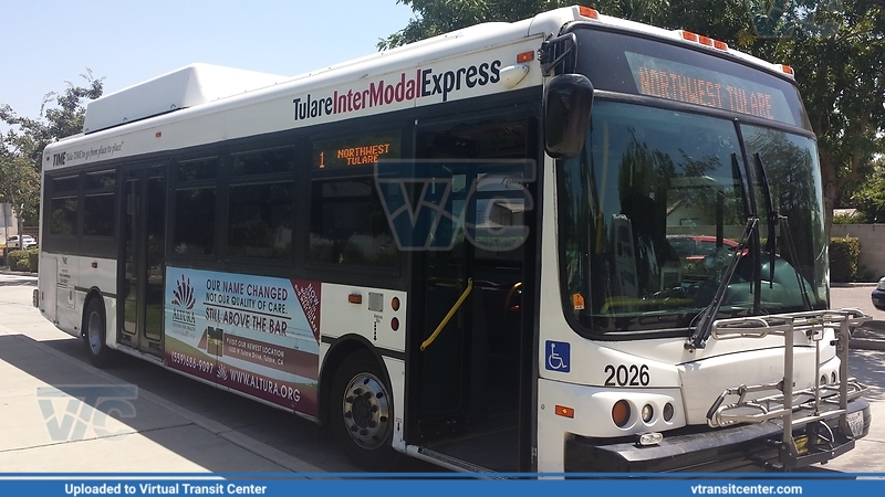 Tulare Intermodel Express 2009 Blue Bird Ultra LF CNG #2026
These were Tulare's first CNG Low Floor buses bought in 2009. They are 35ft in length, powered by Cummins Westport B gas, and have Allison B300R Transmissions. These ones are old, though the drivers tell me that they've had issues even when they were new. These ones don't have a speed limt at 65mph compared to the Gilligs.
Keywords: Tulare;Blue Bird