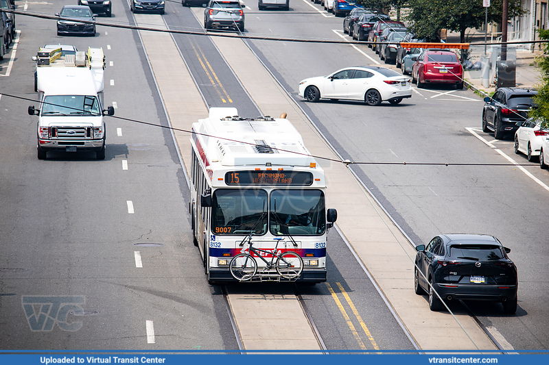 SEPTA 8132 on Route 15
On Girard approaching Front Street, Port Richmond bound 6/30/2023
Keywords: SEPTA / New Flyer DE40LF