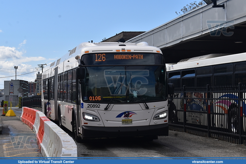 NJ Transit 20892 on Route 126
At Hoboken Terminal - 4/30/2021
