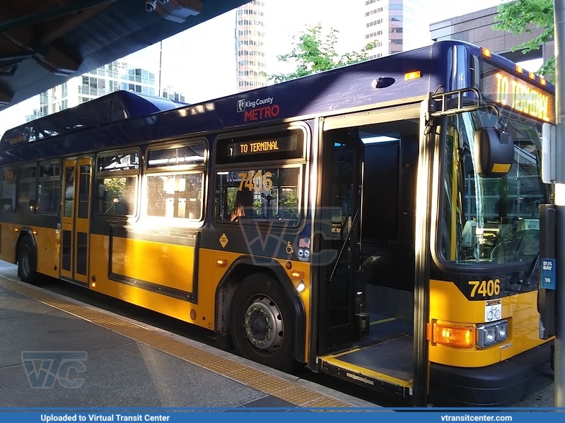 King County Metro 2018 Gillig Low Floor Hybird 7406
