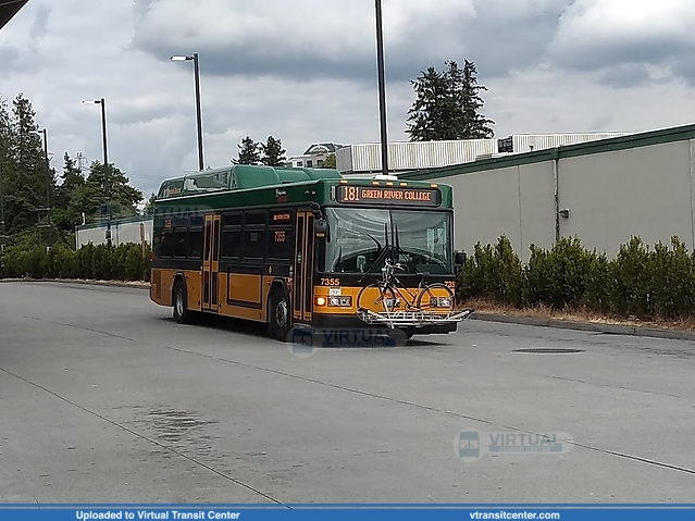 Gillig Low Floor Hybird 7355 on rt 181 to Green River Collge
