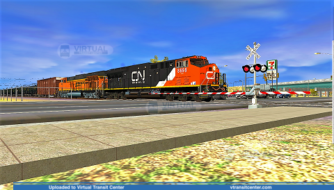 CN Leads BNSF Oil train
