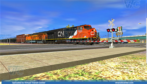 CN Leads BNSF Oil train
