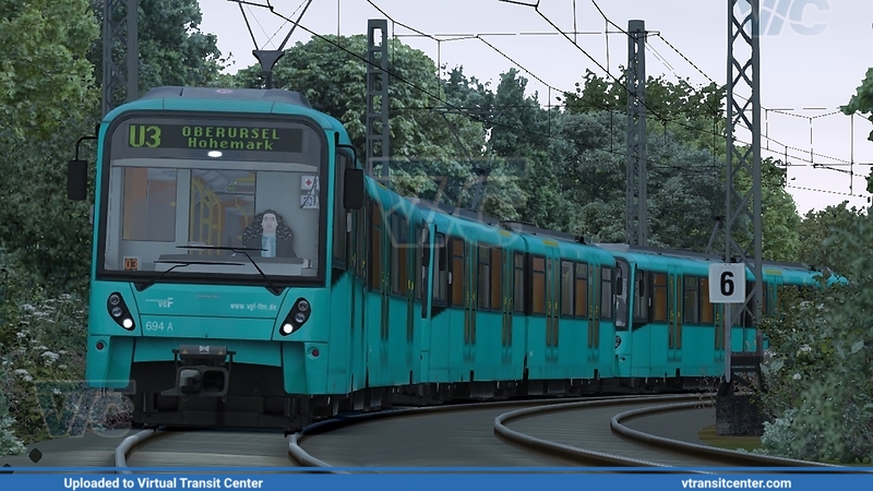 U5 wagen taking the turn
